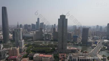 航拍天津城市建设风光